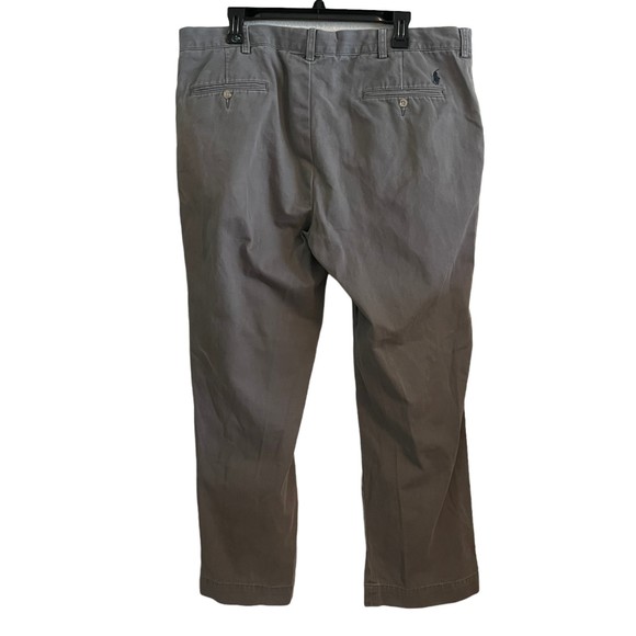 Polo Ralph Lauren Mens 40x30 (29.5") Suffield Pant Gray Chino Flat Front Cotton - Picture 2 of 7